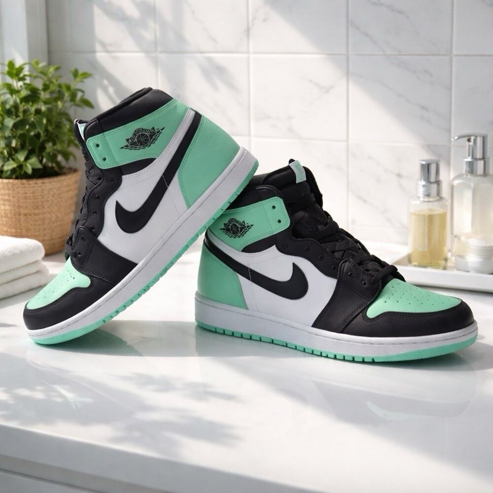 Nike Air Jordan 1 Retro High OG Shoes Mens Size 16 Green Glow New No Box